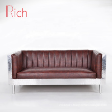 living room aviator sofa classic real leather sofa